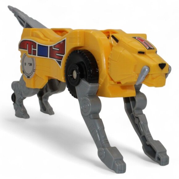 2013 Sabretooth Legacy Mighty Morphin Power Rangers Yellow & Gray Tiger Zord Fig - Picture 2 of 7